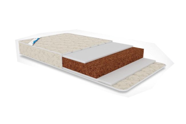 Детский матрас "КОКОС-COCONUT" Афалина 120х60x6 см ТК Афалина