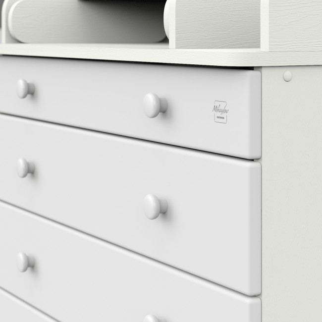 Комод "Maks" с органайзером 5 ящиков белый премиум-белый Комод "Maks" с органайзером 5 ящиков белый премиум-белый