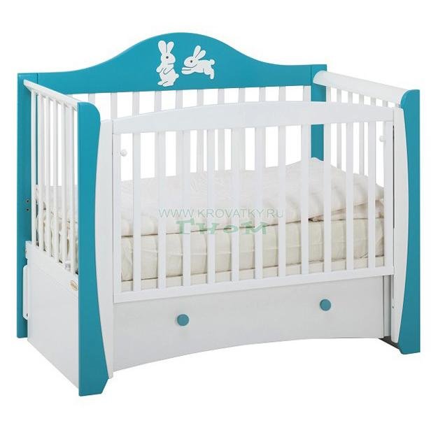 Olivia 125x65 маятник продольный Морская бирюза/Белый