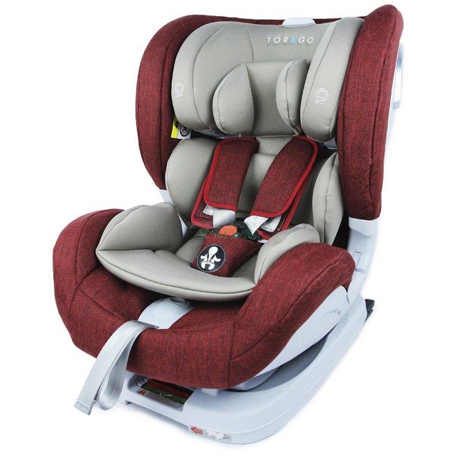 Автокресло "TOREGO" DRIVE JM05 (от 0 до 25 кг с системой ISOFIX) съемная база Красный/Лён Автокресло "TOREGO" DRIVE JM05 (от 0 до 25 кг с системой ISOFIX) съемная база Красный/Лён