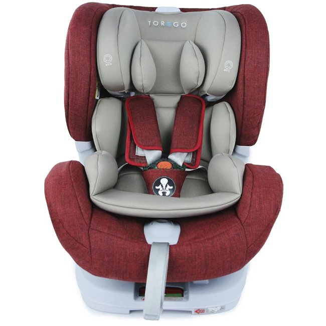 Автокресло "TOREGO" DRIVE JM05 (от 0 до 25 кг с системой ISOFIX) съемная база Красный/Лён Автокресло "TOREGO" DRIVE JM05 (от 0 до 25 кг с системой ISOFIX) съемная база Красный/Лён